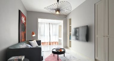 首钢·贵州之光现代风格87平米三居室装修设计图案例