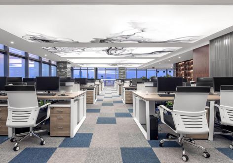 珠海办公空间时尚现代风550平米装修案例
