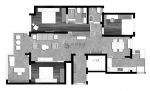 金科世界城120平米三室两厅现代风装修案例