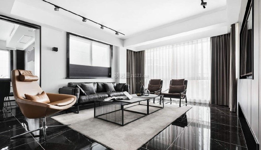 现代简约客厅沙发效果图 现代简约客厅效果图 