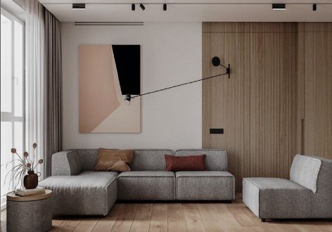 龙湾·凤凰台混搭风格160平米三居室装修设计图案例