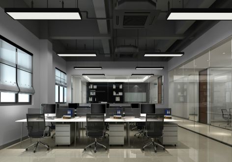 珠海办公空间1000平米现代风格装修案例