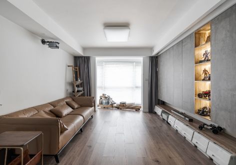 华沁家园130平米现代简约风格三居室装修案例