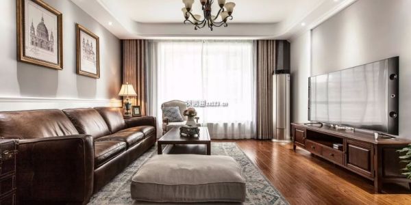 远洋荣域130㎡四居室美式风格装修案例