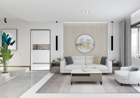 北大华府140平米新中式风格三居室装修案例