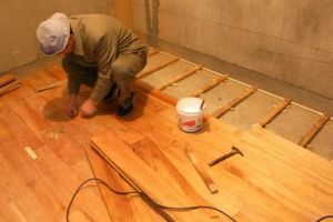 实木地板安装构造