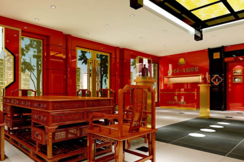 80平米古井贡酒专卖店装修案例