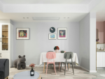 成山海景阁现代风格141平米三居室装修效果图案例