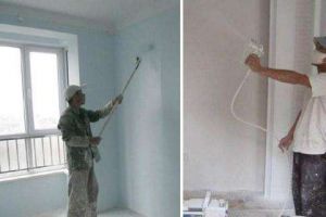 房屋刷墙漆施工