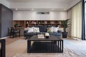 [北京时尚宏达装饰]原木风三居室，客厅这样设计简约大气！