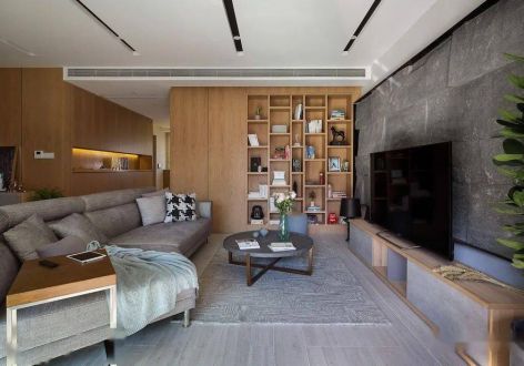 海洋明珠159㎡四居室现代风格装修案例