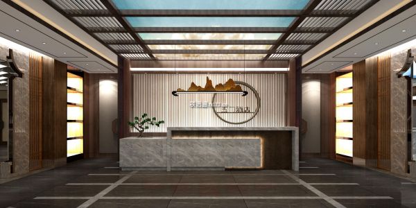 五门印象大酒店新中式风格3000㎡设计方案