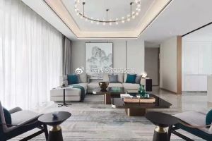 [西安今朝装饰]龙湖源著国际170平三居室现代轻奢风格设计，大视觉效果很美