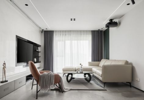 恒易慧心园现代风格112平米三居室装修案例