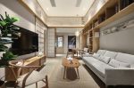 中海凯旋日式风格118平米三居室装修案例