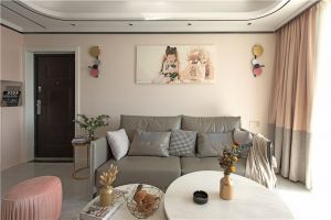 [山水人家装饰公司]圣特立国际花园粉色轻奢风装修案例分享
