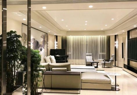 滨江雅苑130平米现代风格三室两厅装修案例