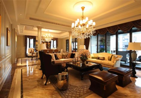 香洲埠新古典风格220平米别墅装修案例