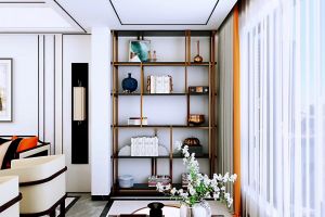 美墅装饰江湾城139平方三居室现代轻奢风格装修案例