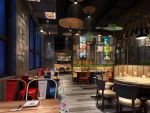 广州餐厅398平米混搭风格装修案例
