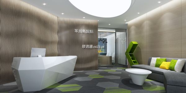 广州办公空间573平米绚丽风格装修案例