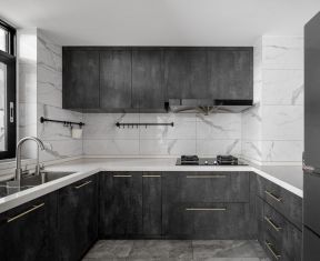厨房橱柜门颜色效果图 现代厨房装修设计效果图