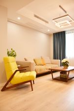 长江国际130平米三居室现代简约风格装修案例