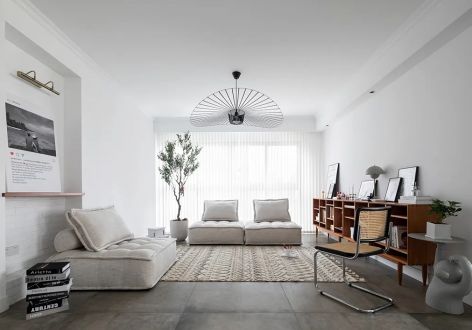 金科·集美阳光北欧风格126平米三居室装修效果图案例