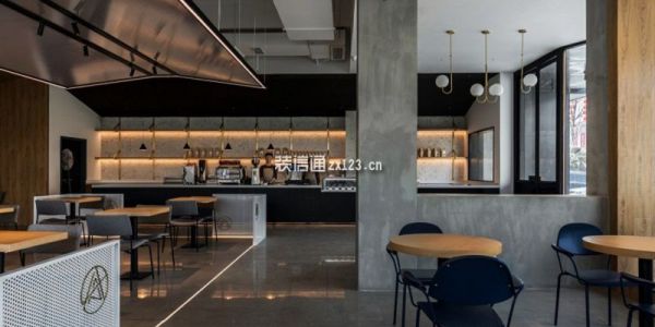 咖啡厅工业风格260平米装修案例