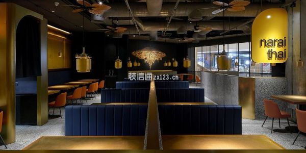 泰式餐厅北欧风格365平米装修案例