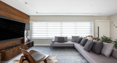 恒大阳光半岛现代风格116平米三居室装修效果图案例