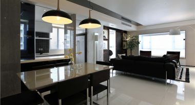 王家湾中央生活区130平现代风格三居室装修案例