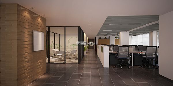 办公空间中式风格678㎡设计方案