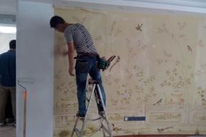 [梵筑装饰公司]壁纸施工 壁纸施工流程以及注意事项
