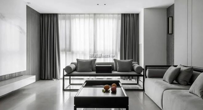 金科·中泰天境现代风格155平米三居室装修效果图案例