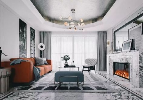天福雅苑新古典风格150平米三居室设计图案例