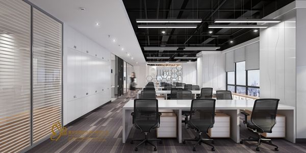 办公室装修现代风格200㎡设计方案