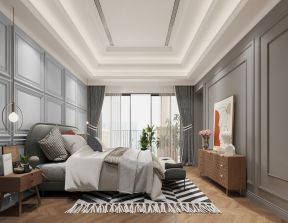 深圳法式风格别墅卧室护墙板设计图