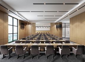 上海办公楼大会议室装修设计图赏析