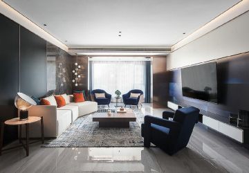 太化紫景天城162㎡四居室现代简约装修案例