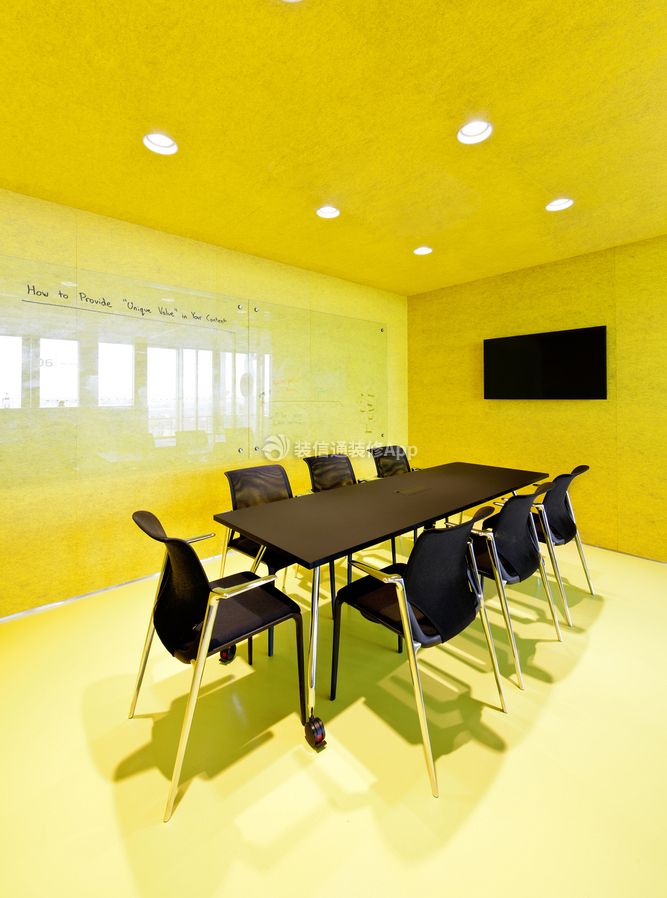 深圳办公室会议室颜色装饰图片