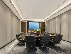 深圳金融公司办公室装修会议室图片