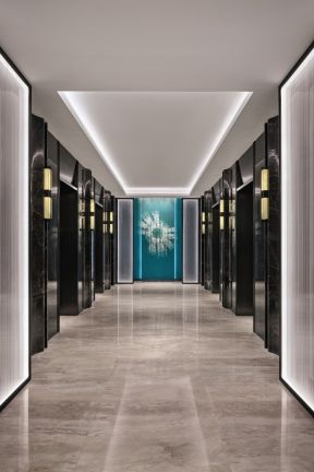 酒店电梯 电梯厅设计照片