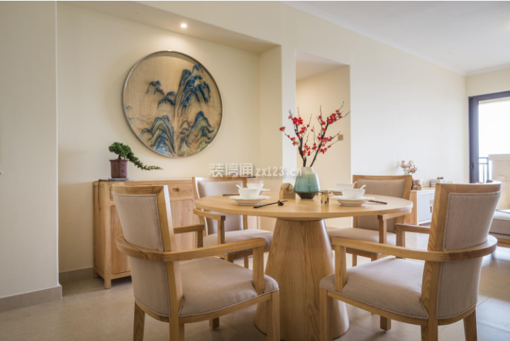 中式餐厅背景装修效果图 中式餐厅背景墙设计