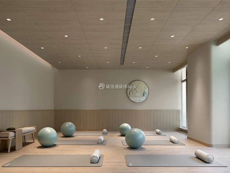 深圳瑜伽会所室内吊顶设计效果图