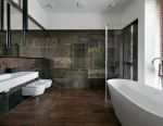 广州别墅浴室背景墙装修设计图