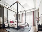 广州新中式别墅卧室装潢设计效果图
