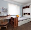 广州房屋装修儿童卧室书房一体设计图
