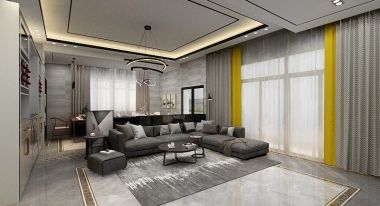 南山协信天骄城欧式风156平米四居室设计图案例