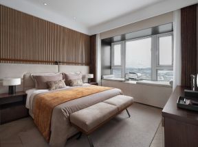 上海家装主卧室床头造型设计图